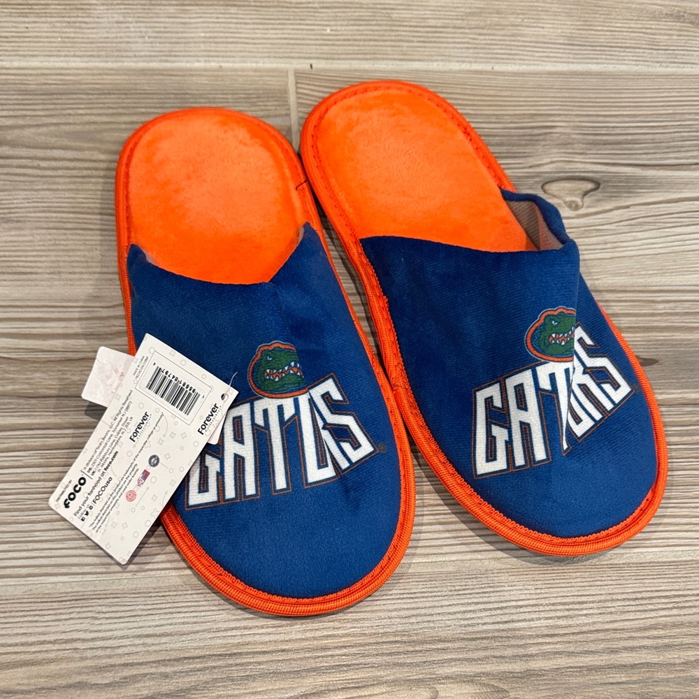 Gators Blue and Orange Home Slippers